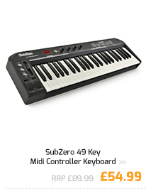 SubZero 49 Key Midi Controller Keyboard.