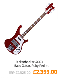 Rickenbacker 4003 Bass Guitar, Ruby Red.