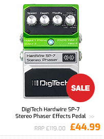 DigiTech Hardwire SP-7 Stereo Phaser Effects Pedal.