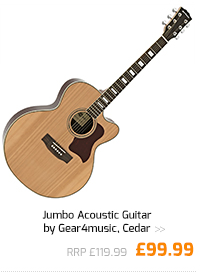 Jumbo Acoustic Guitar by Gear4music, Cedar.