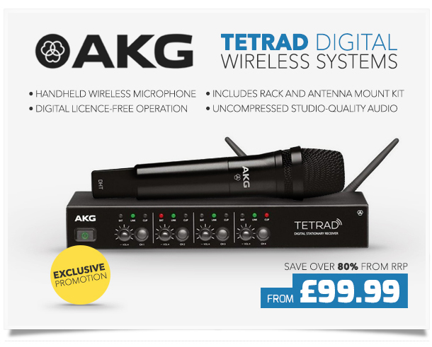 AKG DMS Tetrad Digital Wireless Systems.