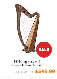 36 String Harp with Levers by Gear4music.