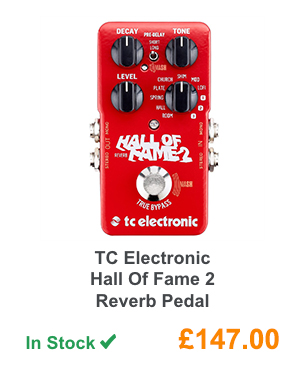 TC Electronic Hall Of Fame 2 Reverb Pedal.