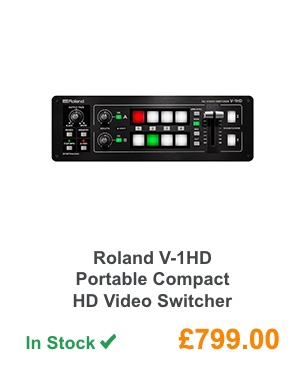 Roland V-1HD Portable Compact HD Video Switcher.