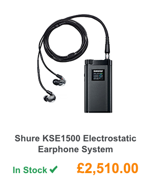 Shure KSE1500 Electrostatic Earphone System.