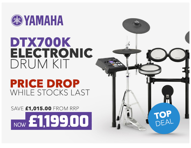 Yamaha DTX700K Electronic Drum Kit.
