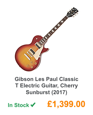 Gibson Les Paul Classic T Electric Guitar, Cherry Sunburst (2017).