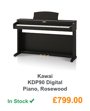 Kawai KDP90 Digital Piano, Rosewood.