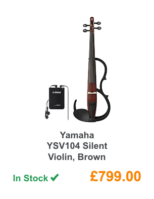 Yamaha YSV104 Silent Violin, Brown.