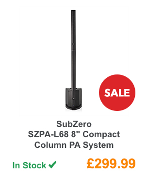 SubZero SZPA-L68 8'' Compact Column PA System.