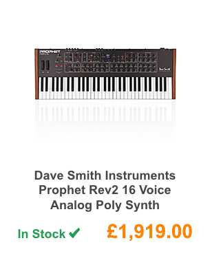 Dave Smith Instruments Prophet Rev2 16 Voice Analog Poly Synth.