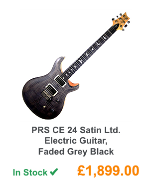 PRS CE 24 Satin Ltd. Electric Guitar, Faded Grey Black.