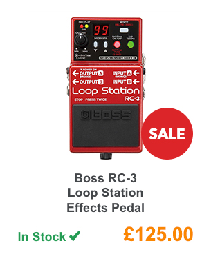 Boss RC-3 Loop Station Effects Pedal.