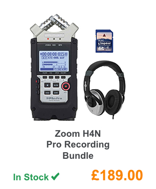Zoom H4N Pro Recording Bundle.