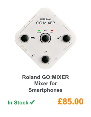 Roland GO:MIXER Mixer for Smartphones.