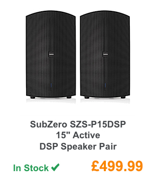 SubZero SZS-P15DSP 15'' Active DSP Speaker Pair.