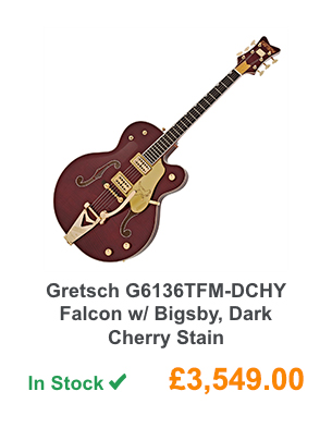 Gretsch G6136TFM-DCHY Falcon w/ Bigsby, Dark Cherry Stain.