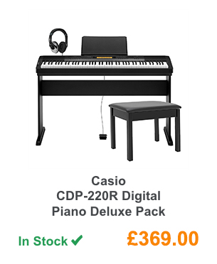 Casio CDP-220R Digital Piano Deluxe Pack.