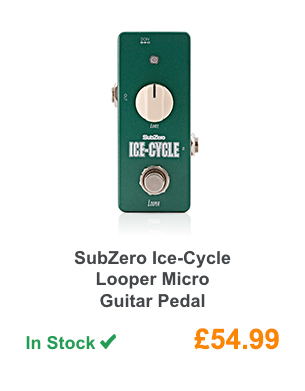SubZero Ice-Cycle Looper Micro Guitar Pedal.