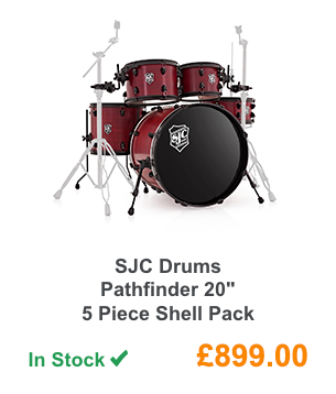 SJC Drums Pathfinder 20'' 5 Piece Shell Pack.