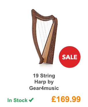19 String Harp by Gear4music.