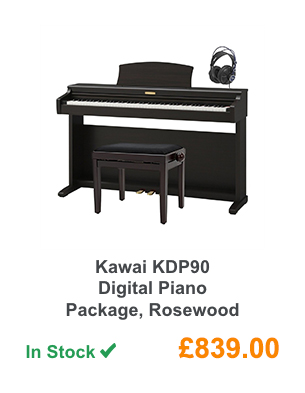 Kawai KDP90 Digital Piano Package, Rosewood.