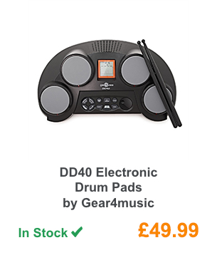 DD40 Electronic Drum Pads by Gear4music.