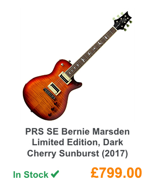 PRS SE Bernie Marsden Limited Edition, Dark Cherry Sunburst (2017).