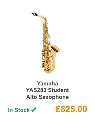 Yamaha YAS280 Student Alto Saxophone.