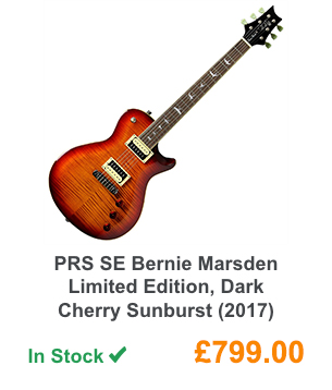 PRS SE Bernie Marsden Limited Edition, Dark Cherry Sunburst (2017).
