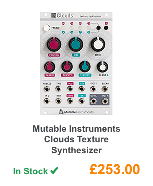 Mutable Instruments Clouds Texture Synthesizer.