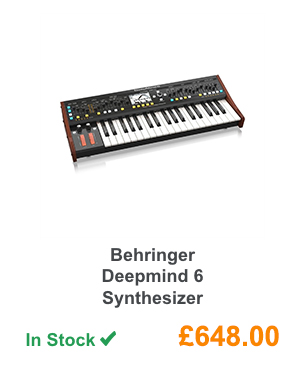 Behringer Deepmind 6 Synthesizer.
