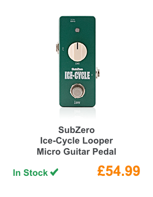 SubZero Ice-Cycle Looper Micro Guitar Pedal.