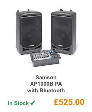 Samson XP1000B PA with Bluetooth.
