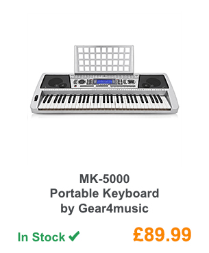 MK-5000 Portable Keyboard by Gear4music.