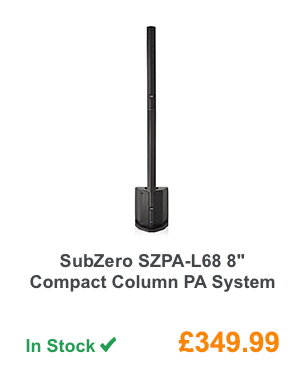 SubZero SZPA-L68 8inch Compact Column PA System.
