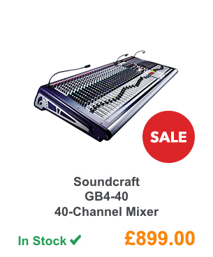 Soundcraft GB4-40 40-Channel Mixer.
