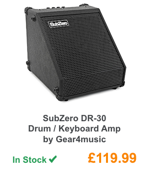 SubZero DR-30 Drum / Keyboard Amp by Gear4music.
