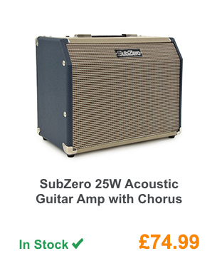 SubZero 25W Acoustic Guitar Amp with Chorus.