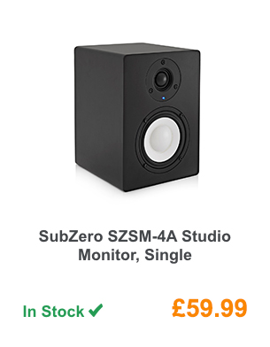 SubZero SZSM-4A Studio Monitor, Single.