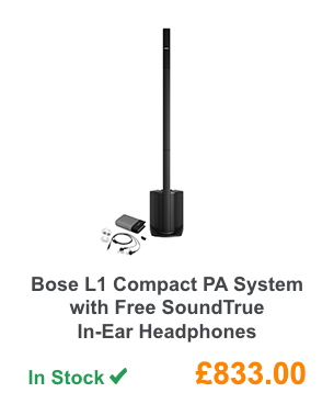 Bose L1 Compact PA System with Free SoundTrue In-Ear Headphones.