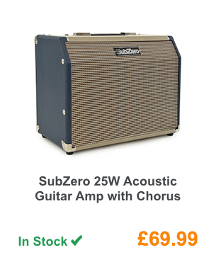 SubZero 25W Acoustic Guitar Amp with Chorus.