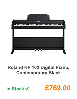 Roland RP 102 Digital Piano, Contemporary Black.