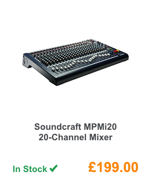 Soundcraft MPMi20 20-Channel Mixer.