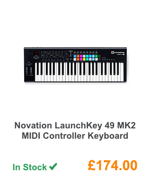 Novation LaunchKey 49 MK2 MIDI Controller Keyboard.