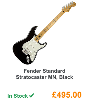 Fender Standard Stratocaster MN, Black.