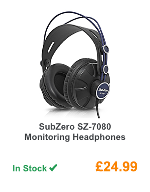 SubZero SZ-7080 Monitoring Headphones.