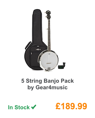 5 String Banjo Pack by Gear4music.