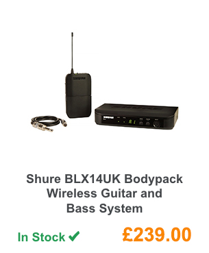 Shure BLX14UK Bodypack Wireless Guitar and Bass System.