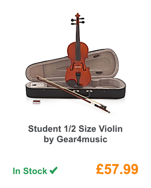 Student 1/2 Size Violin by Gear4music.